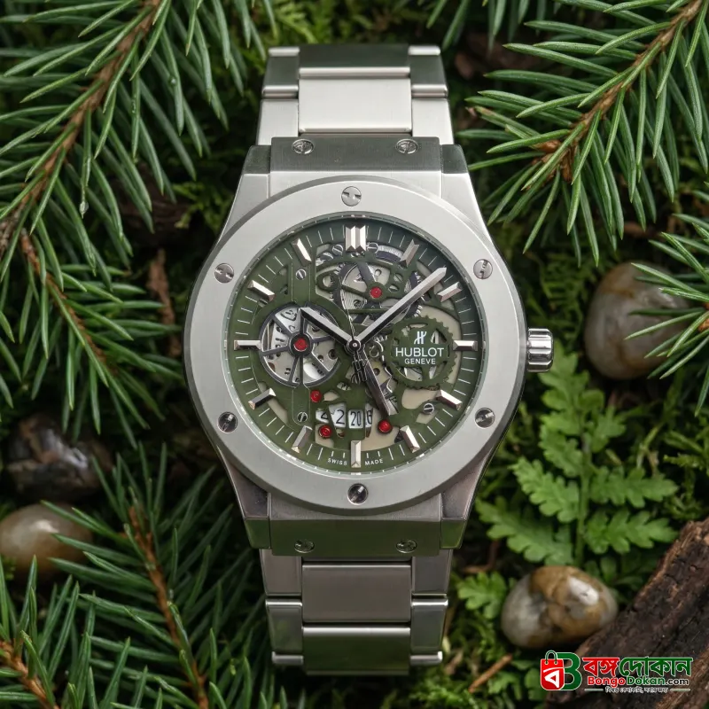 Hublot mechanical Water Resistant Stainless Steel watch - বাংলাদেশে সেরা দাম ও নতুন কালেকশন - বাংলাদেশে সেরা অফার ও দাম