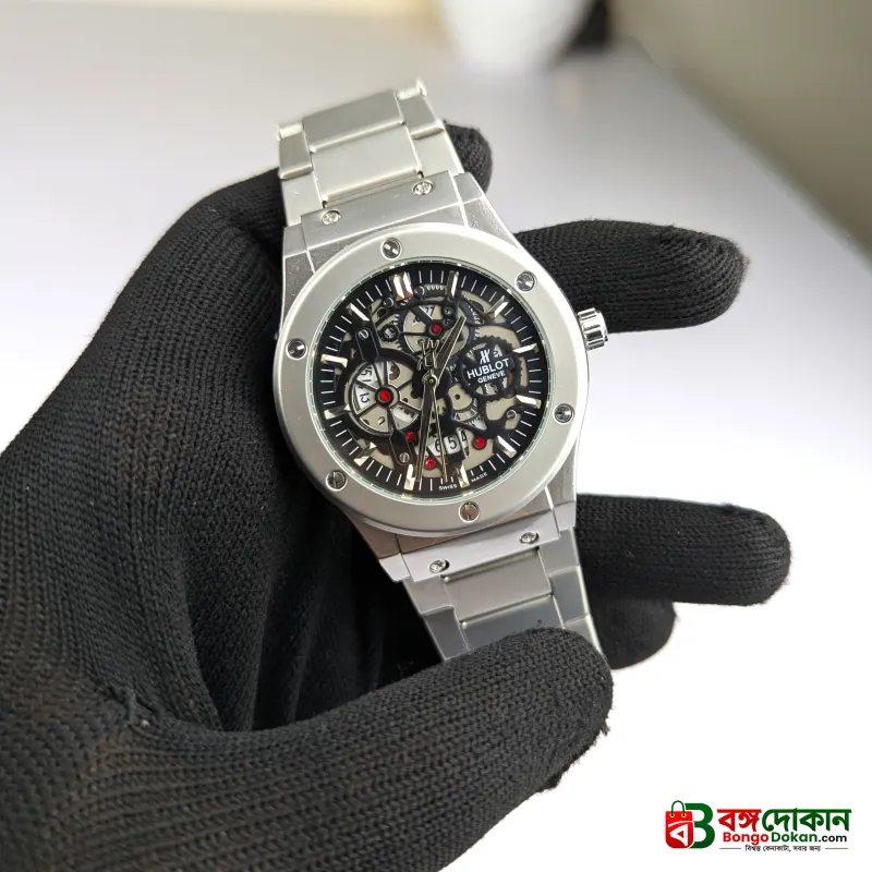 Hublot mechanical Water Resistant Stainless Steel watch - বাংলাদেশে সেরা দাম ও নতুন কালেকশন - গ্যালারি