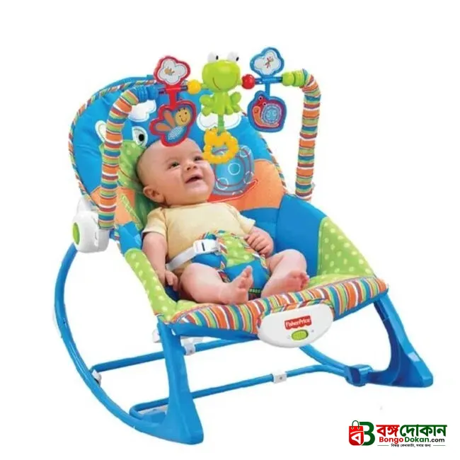 iBaby Musical & Soothing Baby Bouncer – 2-in-1 Rocking Seat & Toddler Chair with Gentle Vibration, Melodies, Removable Toy Bar & Fold-Out Kickstand, Supports Up to 18kg (Age 0M to 3 Years) - বাংলাদেশে সেরা দাম ও আকর্ষণীয় খেলনা - গ্যালারি