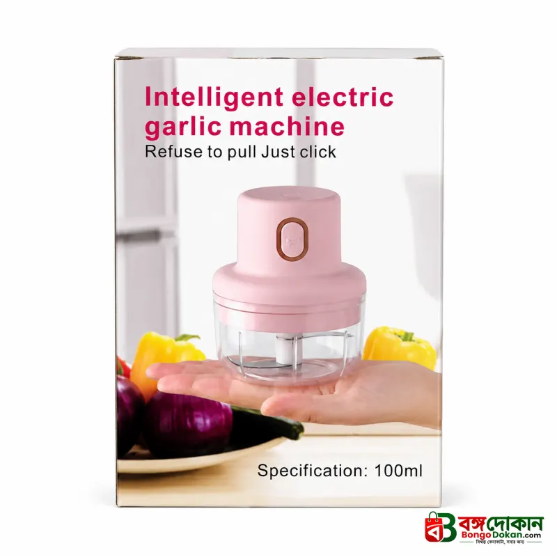 Intelligent Electric Rechargeable Vegetable Cutter & Mini Chopper – 250ml Wireless One-Touch Food Processor for Garlic, Ginger, Onion & Meat - বাংলাদেশে সেরা দাম ও স্পেসিফিকেশন - গ্যালারি