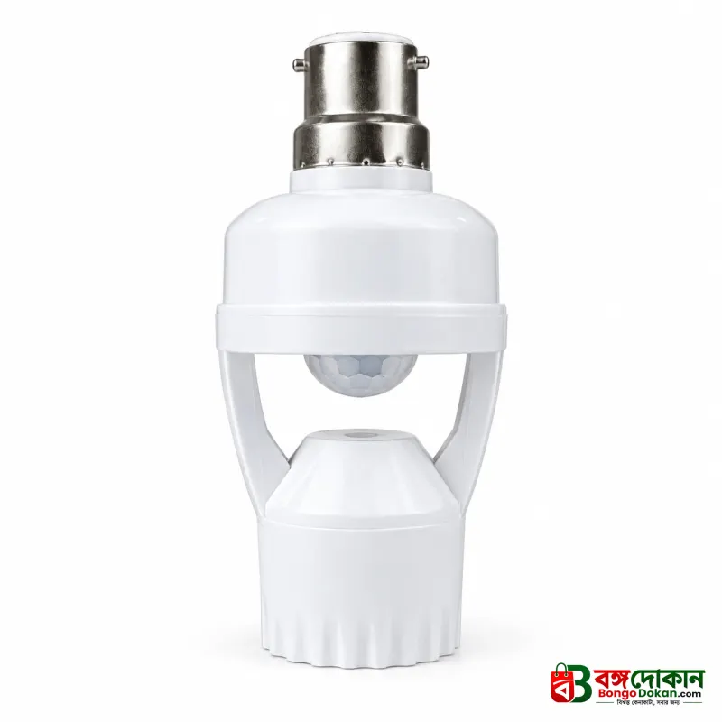 Intelligent Motion Sensor Lamp Holder – E27 Radar & Infrared Automatic Light Socket with 360° Detection, Adjustable Time-Delay & 200W Load Capacity - বাংলাদেশে সেরা দাম ও স্পেসিফিকেশন - গ্যালারি