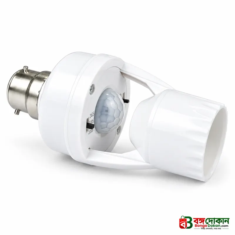 Intelligent Motion Sensor Lamp Holder – E27 Radar & Infrared Automatic Light Socket with 360° Detection, Adjustable Time-Delay & 200W Load Capacity - বাংলাদেশে সেরা দাম ও স্পেসিফিকেশন - গ্যালারি