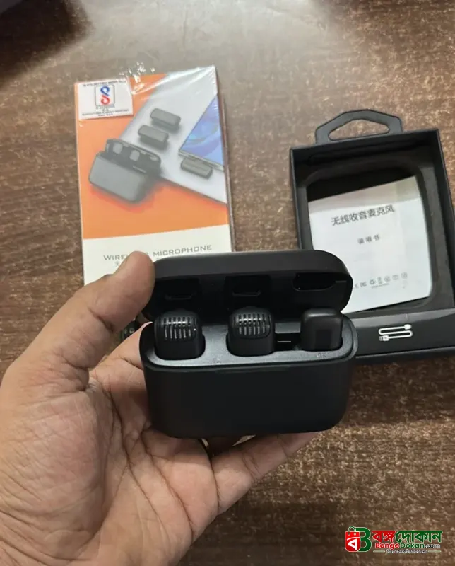 J13 Wireless Lavalier Microphone with Charging Case (Type-C) – Plug & Play, 3-Step Noise Cancellation, 20M Range, Clear Timbre Audio for Vlogging, Podcasting & Interviews - বাংলাদেশে সেরা দাম ও স্পেসিফিকেশন - গ্যালারি