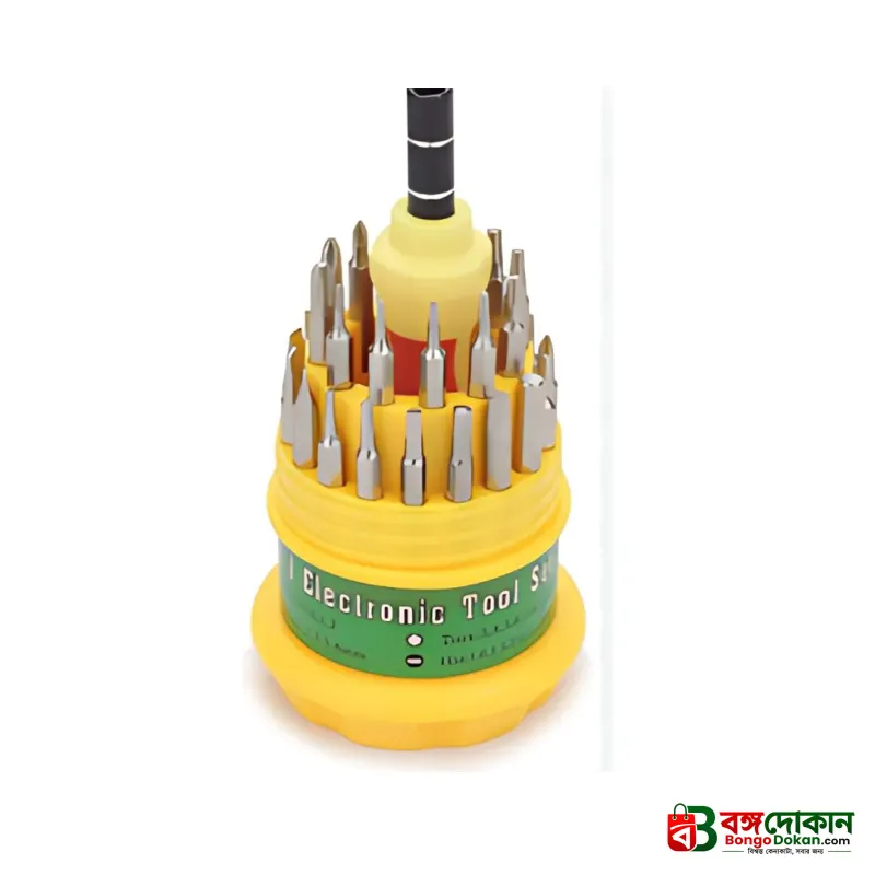 JACKLY JK-6036 31-in-1 Precision Screwdriver Set – Multi-Function Magnetic Tool Kit with 30 Interchangeable Stainless Steel Bits for Electronics & Gadget Repair - বাংলাদেশে সেরা দাম ও নতুন কালেকশন - গ্যালারি