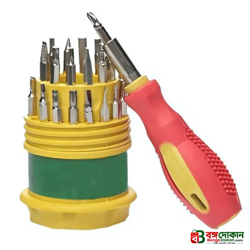 JACKLY JK-6036 31-in-1 Precision Screwdriver Set – Multi-Function Magnetic Tool Kit with 30 Interchangeable Stainless Steel Bits for Electronics & Gadget Repair - বাংলাদেশে সেরা দাম ও নতুন কালেকশন - গ্যালারি