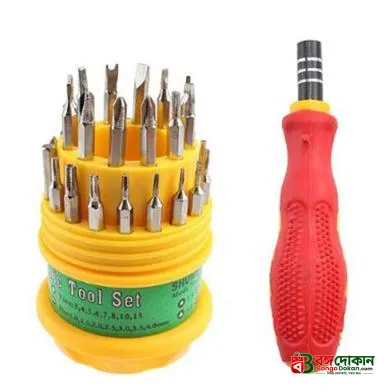 JACKLY JK-6036 31-in-1 Precision Screwdriver Set – Multi-Function Magnetic Tool Kit with 30 Interchangeable Stainless Steel Bits for Electronics & Gadget Repair - বাংলাদেশে সেরা দাম ও নতুন কালেকশন - গ্যালারি