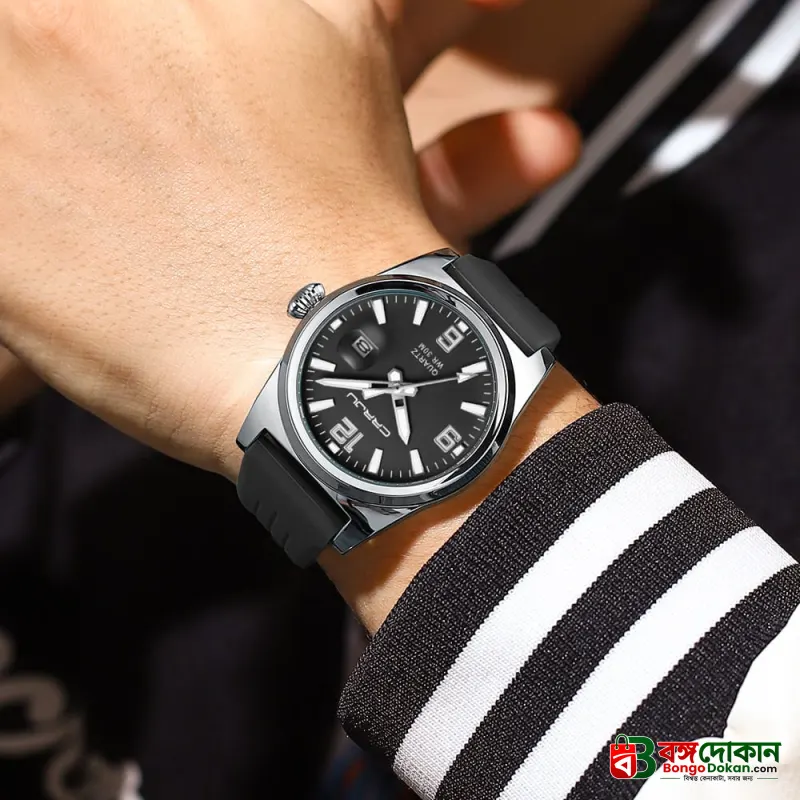 Jam Tangan Pria CRRJU 2025 Anti Air Kasual Olahraga Digital Jam Tangan Anak/Cowok Kalender Silikon Bercahaya - Hitam - বাংলাদেশে সেরা দাম ও লাইফস্টাইল কালেকশন - গ্যালারি