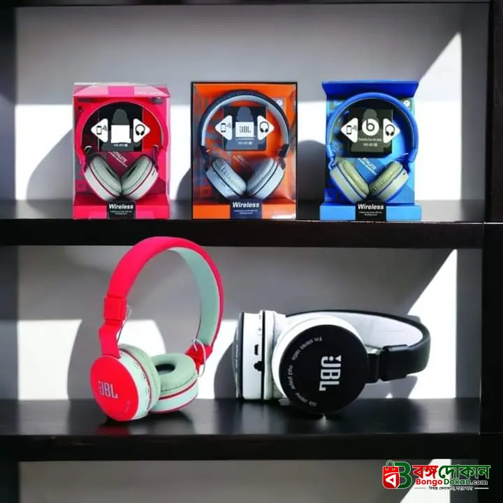 JBL 881A Wireless Bluetooth Headphone – Over-Ear Stereo Headset with Deep Bass, TF Card, FM Radio, AUX, Built-in Mic & Comfortable Cushion Design - বাংলাদেশে সেরা দাম ও স্পেসিফিকেশন - গ্যালারি