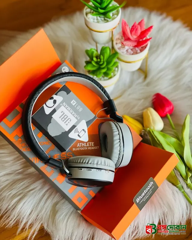 JBL 881A Wireless Bluetooth Headphone – Over-Ear Stereo Headset with Deep Bass, TF Card, FM Radio, AUX, Built-in Mic & Comfortable Cushion Design - বাংলাদেশে সেরা দাম ও স্পেসিফিকেশন - গ্যালারি