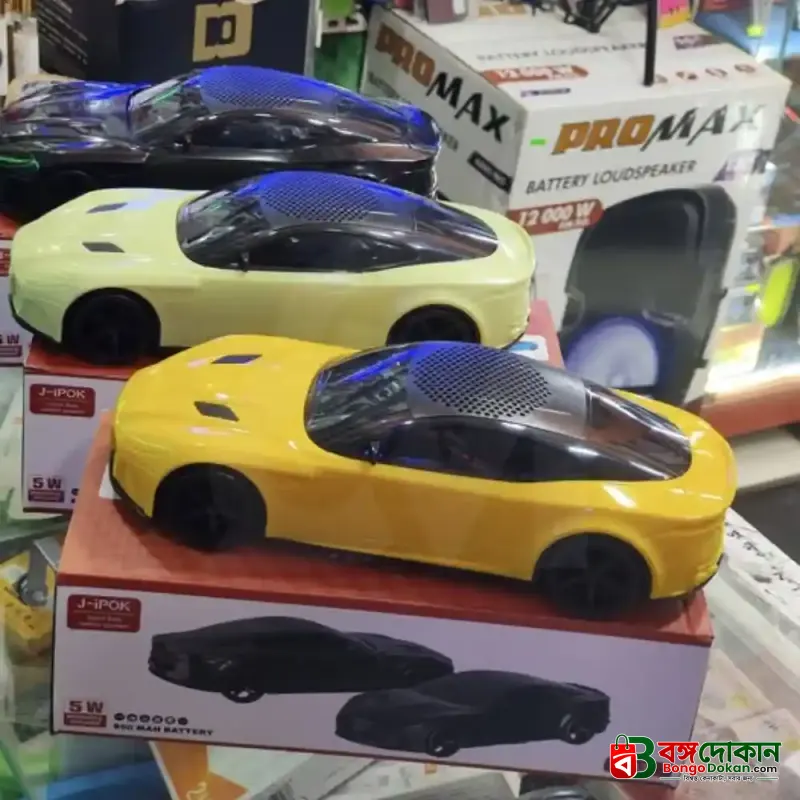 J-iPOK P331 Car-Shaped Wireless Speaker – 5W Portable Bluetooth Speaker with Deep Bass, 800mAh Battery, TWS & Unique Car Design - বাংলাদেশে সেরা দাম ও স্পেসিফিকেশন - গ্যালারি