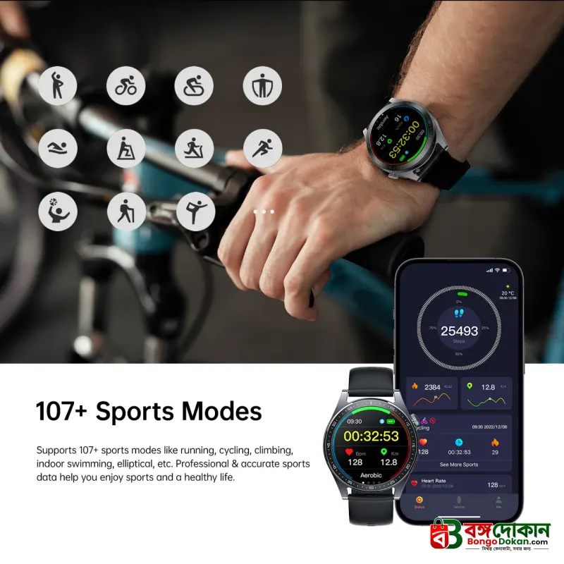 JOYROOM JR-FC2 Classic Series Smart Watch (Answer/Make Call)-B2B - বাংলাদেশে সেরা দাম ও স্মার্ট ফিচার - গ্যালারি