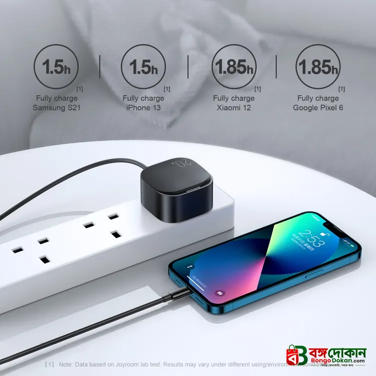 Joyroom L-P210 PD 20W Type-C Fast Charger – 3-Pin Plug Wall Adapter with Global Compatibility, Fireproof PC Build & Portable Design - বাংলাদেশে সেরা দাম ও স্পেসিফিকেশন - গ্যালারি