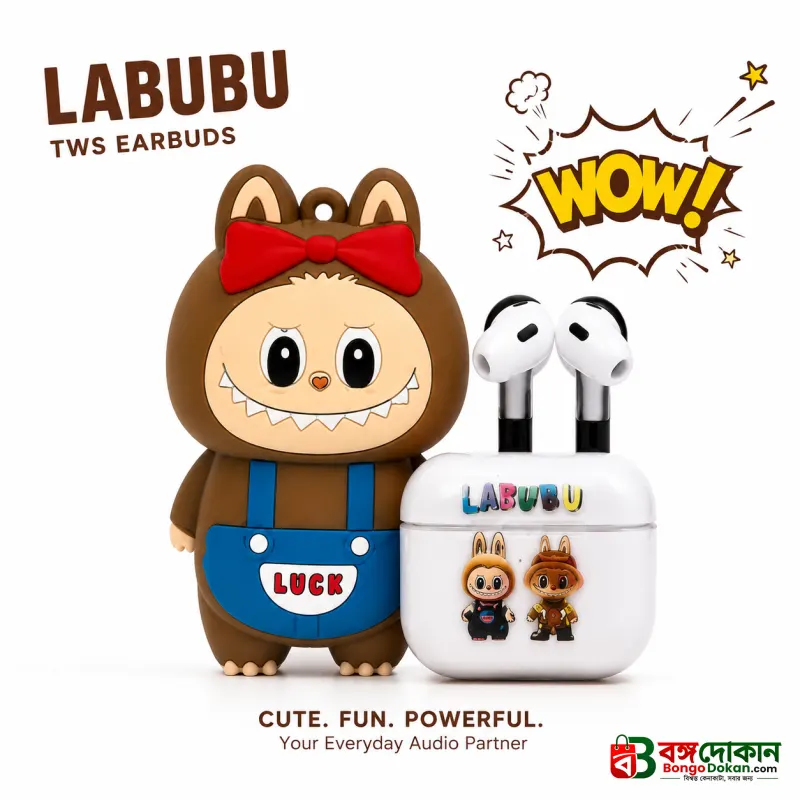 Labubu Doll Wireless Earbuds Set – Cute Pop Mart The Monsters Character Case with Crystal Clear Sound, Deep Bass & Bluetooth TWS Earphones - বাংলাদেশে সেরা দাম ও স্পেসিফিকেশন - বাংলাদেশে সেরা অফার ও দাম