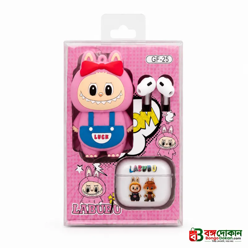 Labubu Doll Wireless Earbuds Set – Cute Pop Mart The Monsters Character Case with Crystal Clear Sound, Deep Bass & Bluetooth TWS Earphones - বাংলাদেশে সেরা দাম ও স্পেসিফিকেশন - গ্যালারি