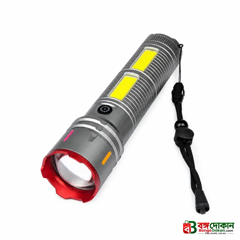 Laser Cannon X03 Metal Tactical Flashlight – High-Power Long-Lasting LED Torch with Built-In Power Bank & Durable Metal Body (8.5 Inch, 445g) - বাংলাদেশে সেরা দাম ও স্পেসিফিকেশন - গ্যালারি