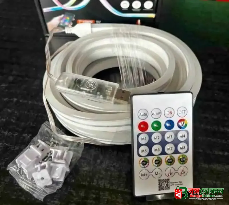 LED Neon RGB Magic Flexible Strip Light – App & IR Remote Controlled Smart Neon Rope Light with Music Sync, Timer & Dynamic Color Changing Features - বাংলাদেশে সেরা দাম ও স্পেসিফিকেশন - গ্যালারি
