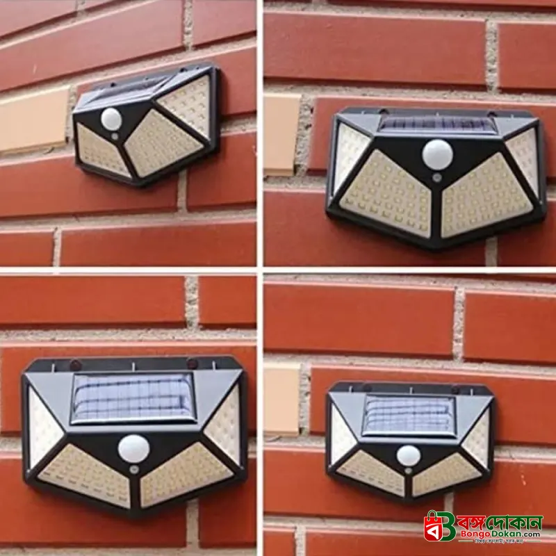 LED Outdoor Solar Motion Sensor Wall Light – 12W Waterproof Wireless Solar Spotlight with 3 Lighting Modes, 2200mAh Rechargeable Battery for Garden & Yard Security - বাংলাদেশে সেরা দাম ও স্পেসিফিকেশন - গ্যালারি