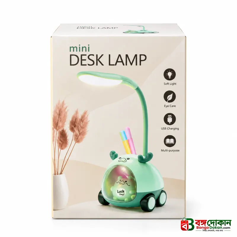 LED Plastic Night Lamp on Wheel – Portable USB Rechargeable Eye-Caring Desk Lamp with Touch Control, Stepless Dimming, 2000mAh Battery & 3-in-1 Pen/Phone Holder Base - বাংলাদেশে সেরা দাম ও এক্সক্লুসিভ ডিজাইন - গ্যালারি