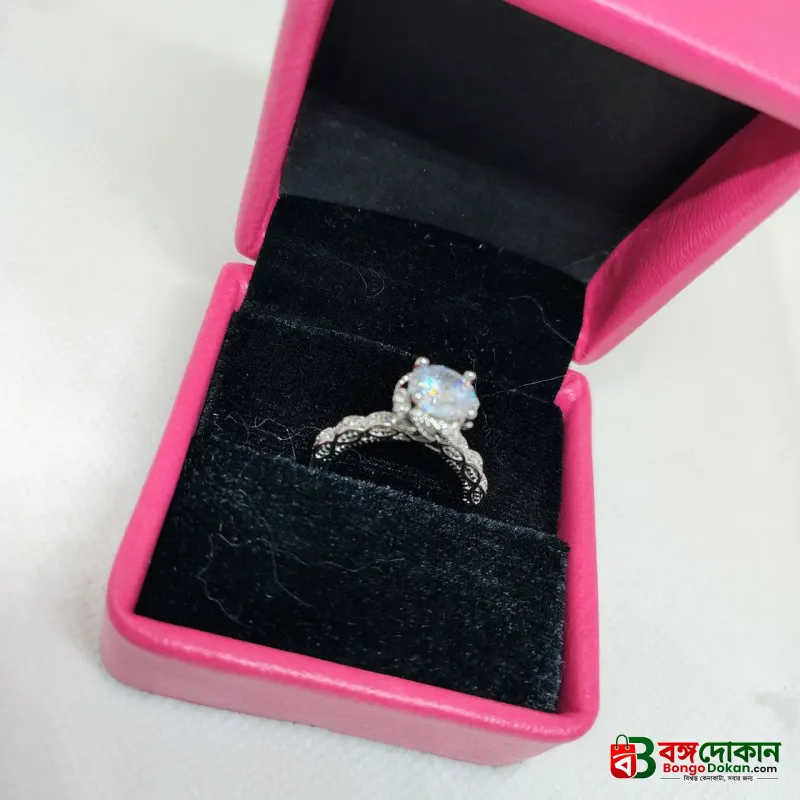 Luminous Embrace  Brilliant Center Stone with Twisted Band Womens Ring - বাংলাদেশে সেরা দাম ও এক্সক্লুসিভ ডিজাইন - গ্যালারি