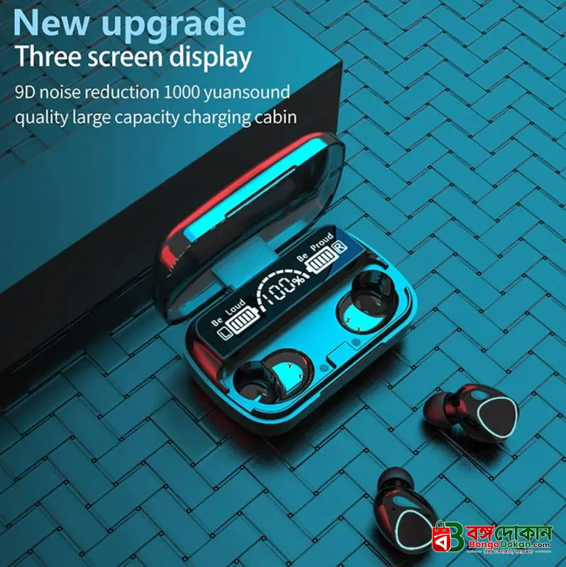 M10 True Wireless Earbuds – Bluetooth 5.1 TWS with 2000mAh Power Bank Charging Case, LED Battery Display, IPX7 Waterproof & Hi-Fi 9D Bass - বাংলাদেশে সেরা দাম ও স্পেসিফিকেশন - গ্যালারি