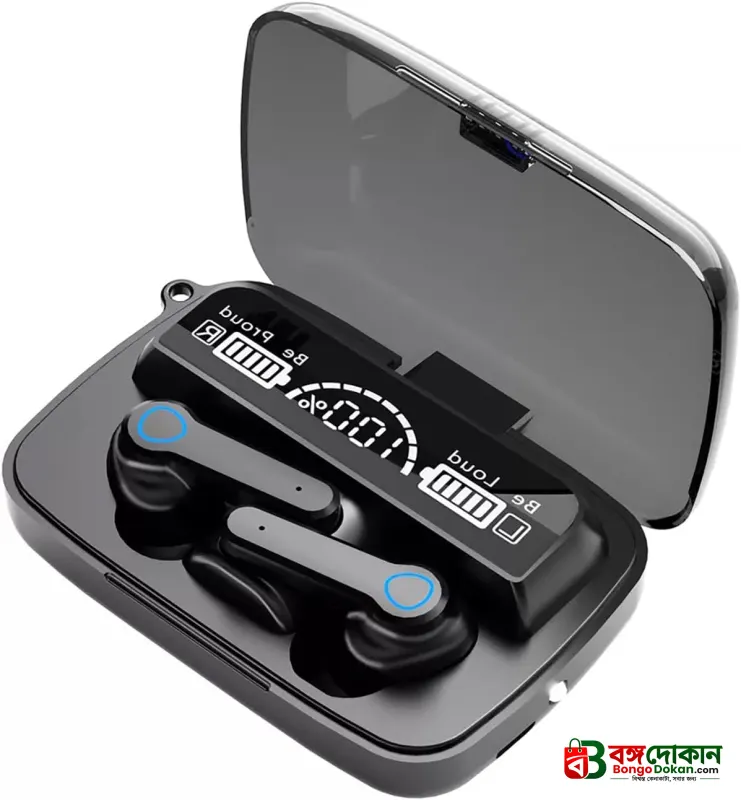 M19 True Wireless Earbuds – Bluetooth 5.1 TWS with 2000mAh Power Bank Charging Case, LED Digital Display, Low Latency Gaming & Built-in Flashlight - বাংলাদেশে সেরা দাম ও স্পেসিফিকেশন - গ্যালারি