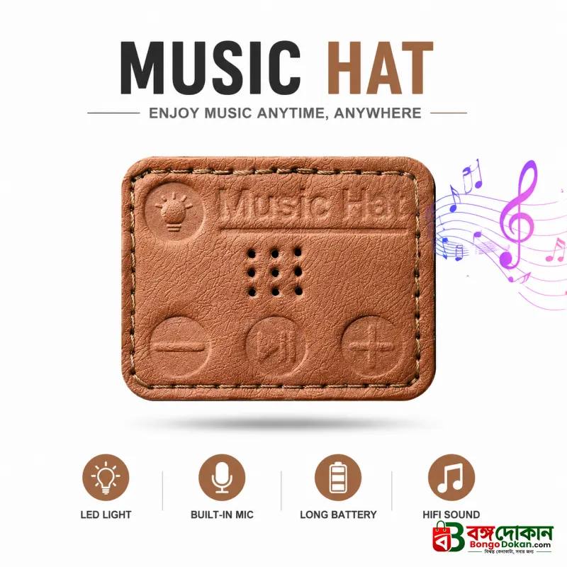 M1-BTD3 Rechargeable LED Light Beanie Hat – 1200lm Super Bright Headlamp Cap with Bluetooth 5.4 Wireless Music Headset & 3 Lighting Modes - বাংলাদেশে সেরা দাম ও উইন্টার কালেকশন - গ্যালারি