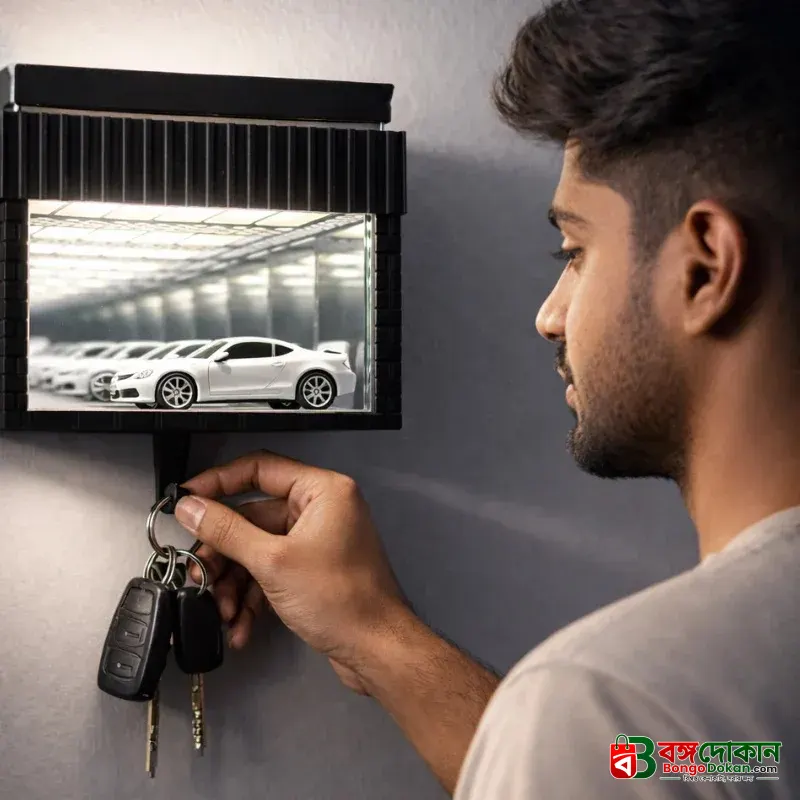Magical Garage Key Hanger with LED Mini Car Display - বাংলাদেশে সেরা দাম ও লাইফস্টাইল কালেকশন - বাংলাদেশে সেরা অফার ও দাম