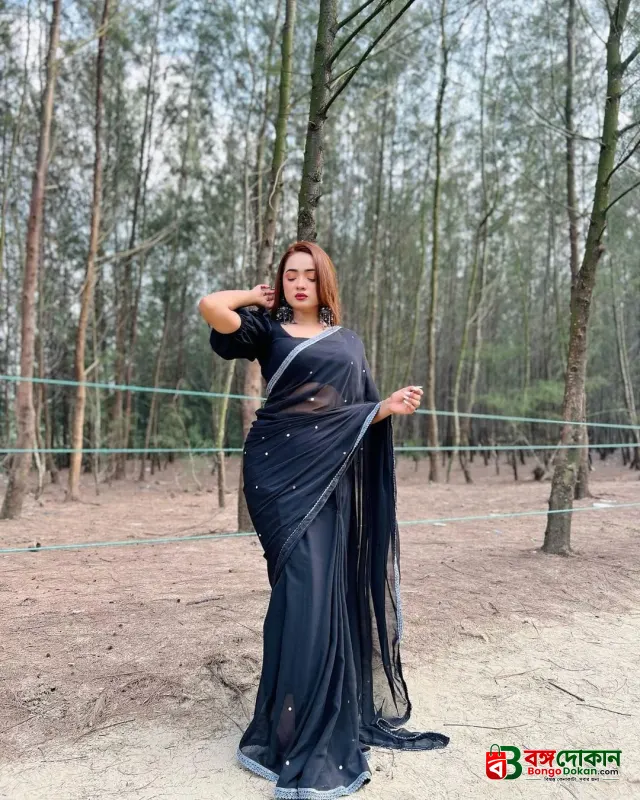 Main materials georgate stone saree - বাংলাদেশে সেরা দাম ও আকর্ষণীয় কালেকশন - গ্যালারি