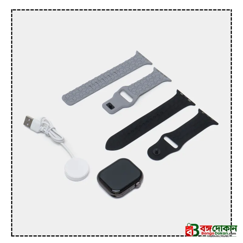 ME16 Smart Watch 3 strips 2.21 Infinity display Wiewless charging series 10 - বাংলাদেশে সেরা দাম ও স্মার্ট ফিচার - গ্যালারি