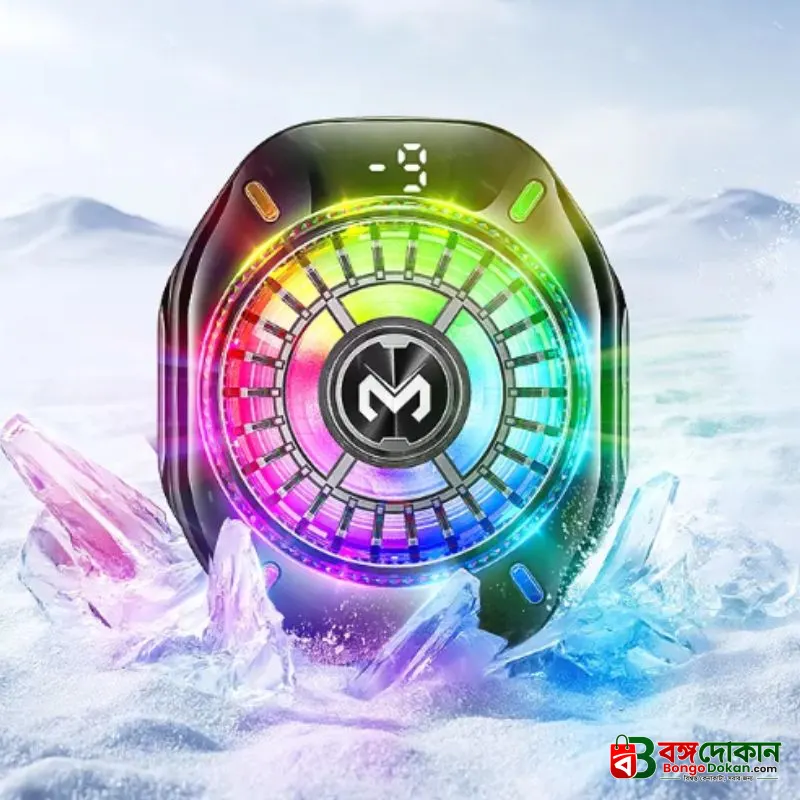 Memo CX10 Magnetic RGB Mobile Phone Cooler – Advanced Semiconductor Refrigeration, Fast 5000 RPM Silent Fan, Dual Magnetic & Clip-on Design, 10W-11W Cooling Power & Lightweight Portability - বাংলাদেশে সেরা দাম ও স্পেসিফিকেশন - গ্যালারি