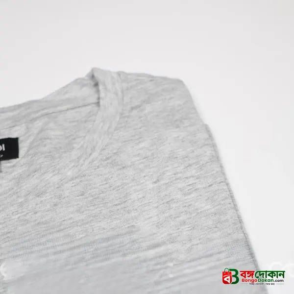 Men's Full Sleeve Solid T-Shirt- Ash - বাংলাদেশে সেরা দাম ও নতুন কালেকশন - গ্যালারি