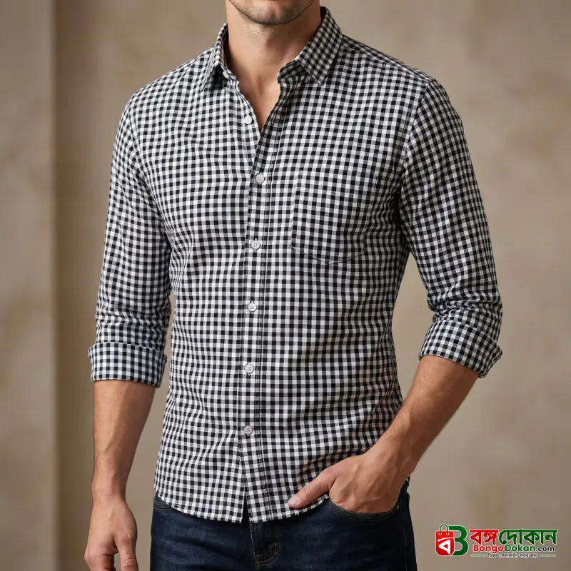 Mens long sleeve Grameen check shirt - বাংলাদেশে সেরা দাম ও নতুন কালেকশন - বাংলাদেশে সেরা অফার ও দাম