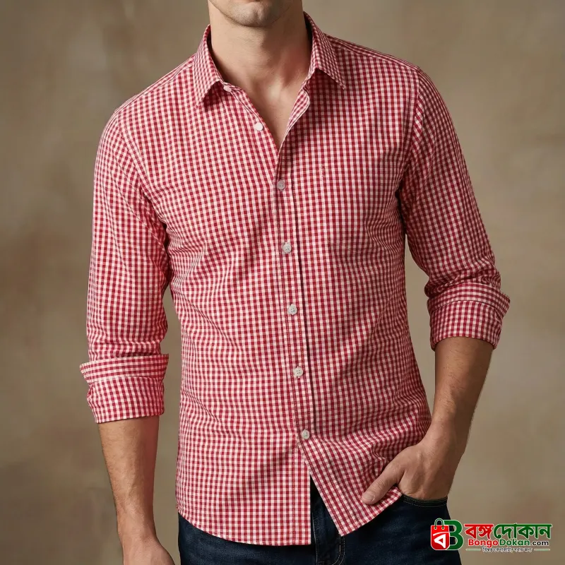 Mens long sleeve Grameen check shirt - বাংলাদেশে সেরা দাম ও নতুন কালেকশন - বাংলাদেশে সেরা অফার ও দাম