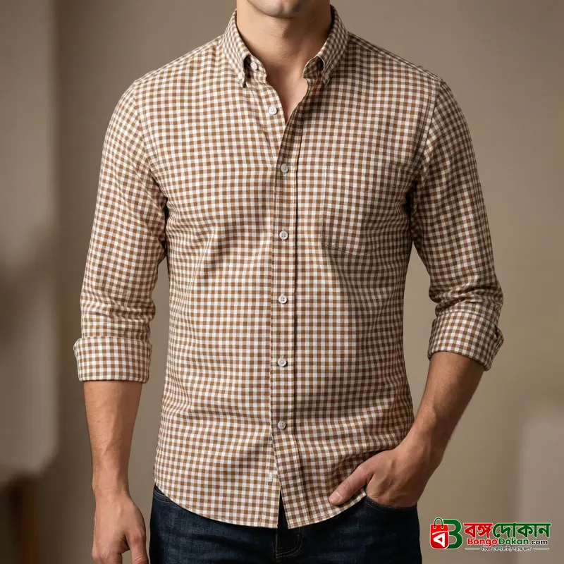Mens long sleeve Grameen check shirt - বাংলাদেশে সেরা দাম ও নতুন কালেকশন - বাংলাদেশে সেরা অফার ও দাম