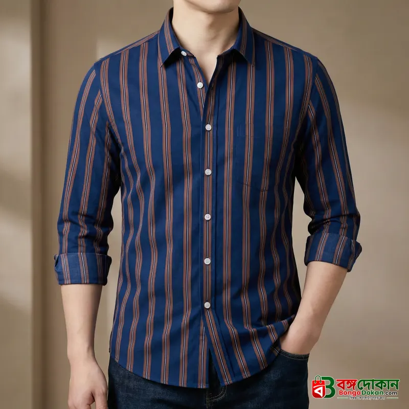 Mens long sleeve Strip shirt - বাংলাদেশে সেরা দাম ও নতুন কালেকশন - বাংলাদেশে সেরা অফার ও দাম