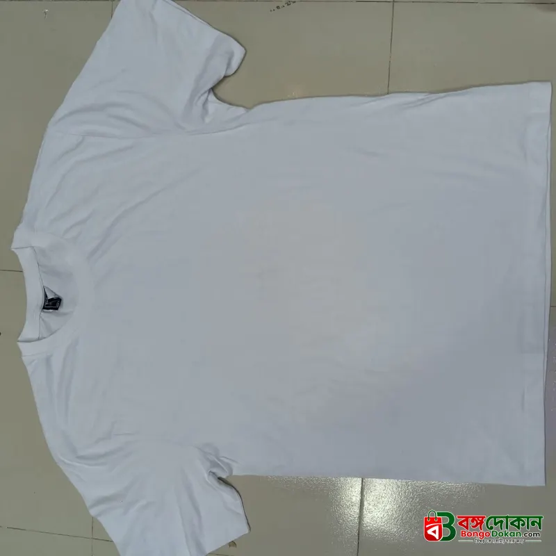 Men's Premium Solid T-Shirt- White - বাংলাদেশে সেরা দাম ও নতুন কালেকশন - গ্যালারি