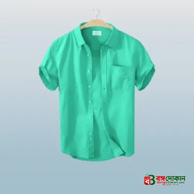 Men's Stylish Half Sleev Casual Solid Shirt ( Paste) - বাংলাদেশে সেরা দাম ও নতুন কালেকশন - গ্যালারি