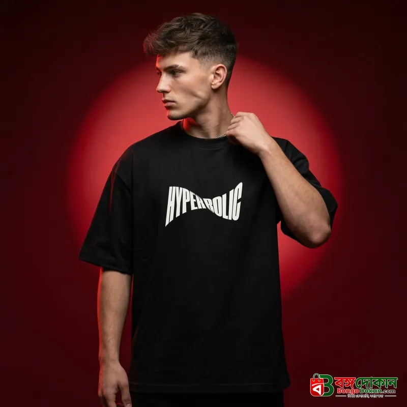 Men's Stylish Premium Drop Shoulder - Black - বাংলাদেশে সেরা দাম ও নতুন কালেকশন - বাংলাদেশে সেরা অফার ও দাম