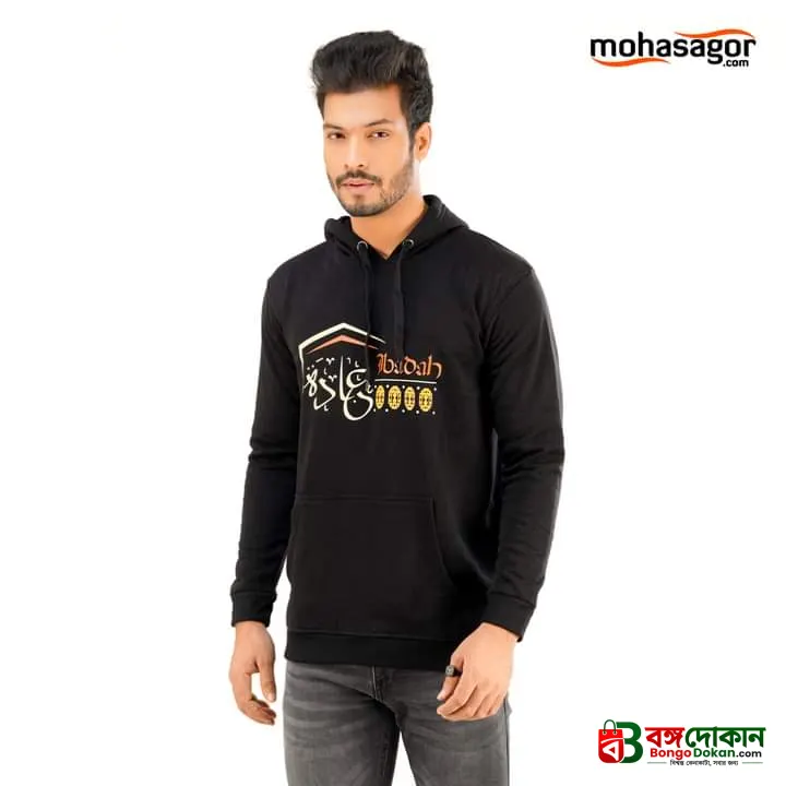 Men's winter hoodie  Black (Ibadah) - বাংলাদেশে সেরা দাম ও উইন্টার কালেকশন - গ্যালারি