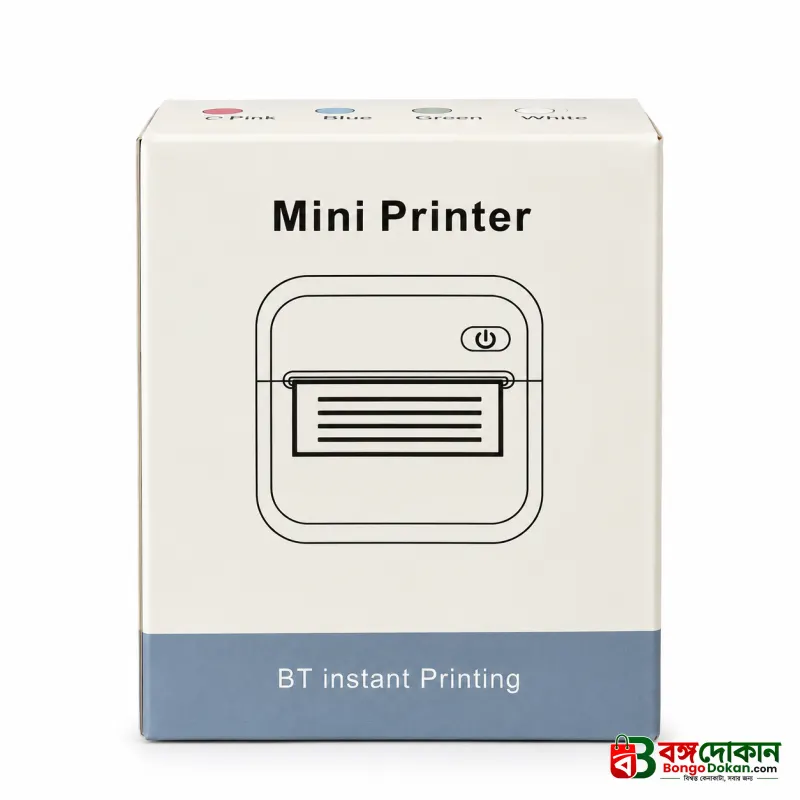 Mini Portable Thermal Printer – Inkless Wireless Bluetooth Sticker & Label Printer with High-Resolution Print, Rechargeable Battery & App Support for Android & iOS - বাংলাদেশে সেরা দাম ও স্পেসিফিকেশন - গ্যালারি