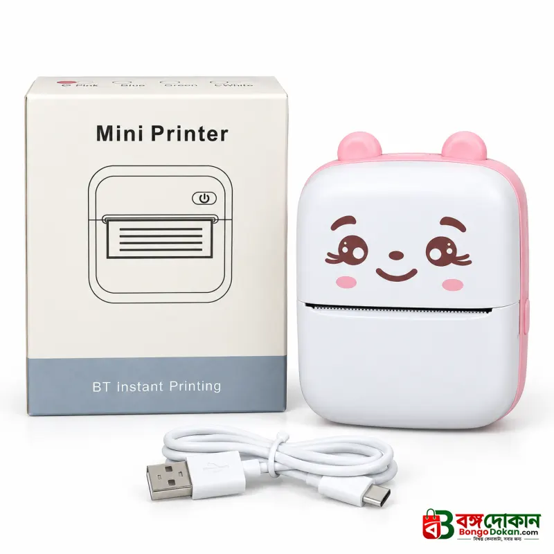 Mini Portable Thermal Printer – Inkless Wireless Bluetooth Sticker & Label Printer with High-Resolution Print, Rechargeable Battery & App Support for Android & iOS - বাংলাদেশে সেরা দাম ও স্পেসিফিকেশন - গ্যালারি