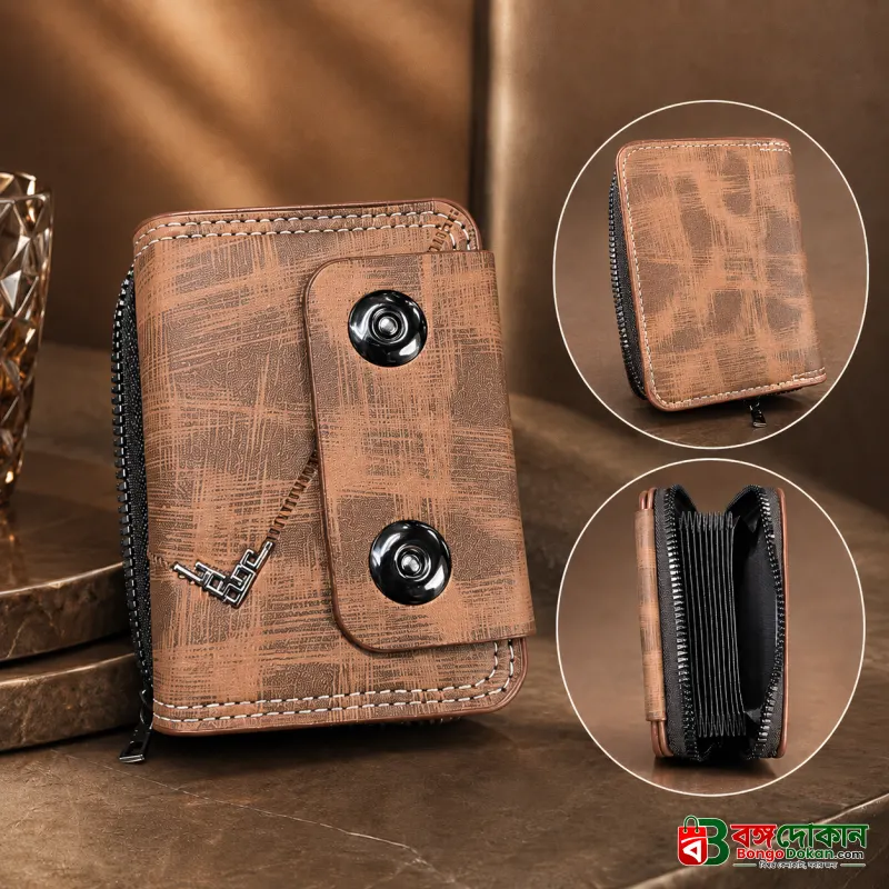 Multi-Compartment Zipper Wallet for Men - বাংলাদেশে সেরা দাম ও প্রিমিয়াম কোয়ালিটি - গ্যালারি