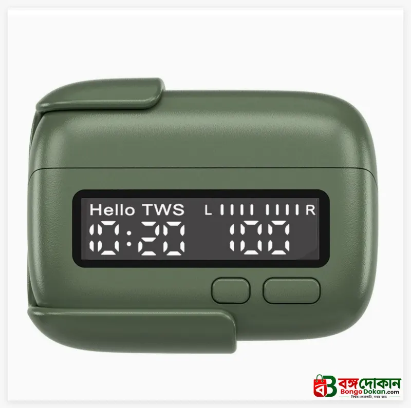 Multifunction TWS Wireless Earphones with Digital LED Clock Display – Portable Belt Clip Design, In-Ear Ergonomic Fit, Powerful Bass & Clear Voice Calling Stereo Earbuds - বাংলাদেশে সেরা দাম ও প্রিমিয়াম কোয়ালিটি - গ্যালারি