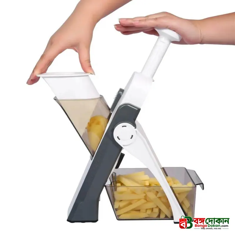 Multi-functional Spring Vegetable Slicer & Cutter – Adjustable Thickness Safe Mandoline Slicer for Julienne, Dicing, Carrot, Potato & Kitchen Chopping (Multi-Colour) - বাংলাদেশে সেরা দাম ও এক্সক্লুসিভ ডিজাইন - গ্যালারি