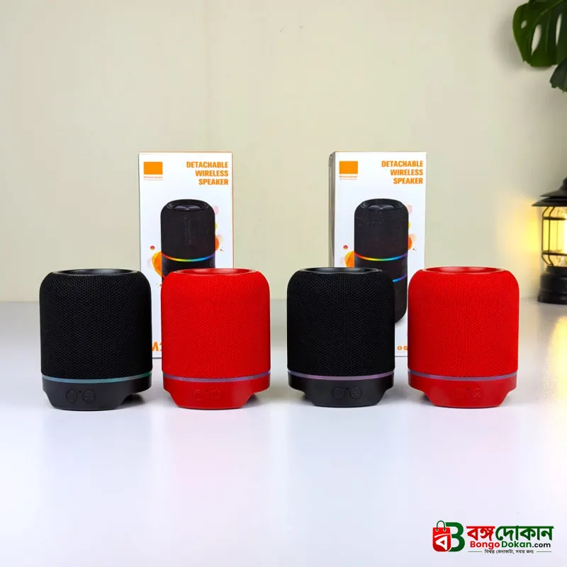 NEW M25 Outdoor Wireless DJ Two-in-One Split Bluetooth Speaker – 10W Portable Audio Player with Sync LED Lights, TWS, AUX & TF Card Support - বাংলাদেশে সেরা দাম ও স্পেসিফিকেশন - গ্যালারি
