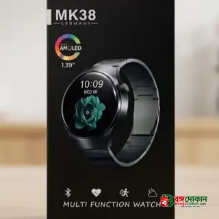 New MK38 Premium Round AMOLED HD display Germany Multi Function Smart Watch For Men - বাংলাদেশে সেরা দাম ও স্মার্ট ফিচার - গ্যালারি