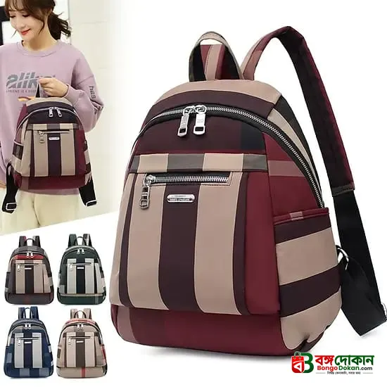 Nylon Backpack Durable Waterproof Casual Shoulder Bag (Blue Color) - বাংলাদেশে সেরা দাম ও লাইফস্টাইল কালেকশন - গ্যালারি