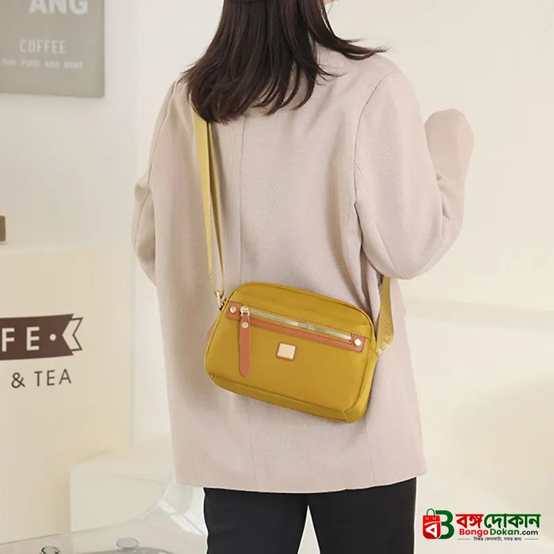 Nylon Fashion Cross-body Bag Lightweight Portable Shoulder Bag (golden) - বাংলাদেশে সেরা দাম ও লাইফস্টাইল কালেকশন - গ্যালারি