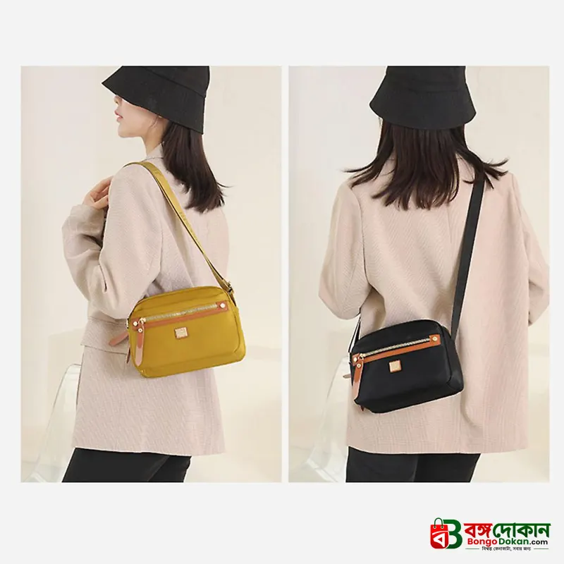 Nylon Fashion Cross-body Bag Lightweight Portable Shoulder Bag (golden) - বাংলাদেশে সেরা দাম ও লাইফস্টাইল কালেকশন - গ্যালারি