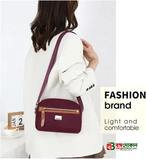 Nylon Fashion Cross-body Bag Lightweight Portable Shoulder Bag (purple) - বাংলাদেশে সেরা দাম ও লাইফস্টাইল কালেকশন - গ্যালারি